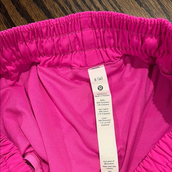 Women's Pink Athletic Shorts - Picture 2 of 3
